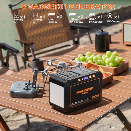 MARBERO 111Wh Solar Generator with Panels Included Solar Panel Kit 30W