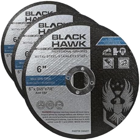 BHA 6" x.045 x7/8" Cut-Off Wheels for Metal & Stainless - 75 Pack