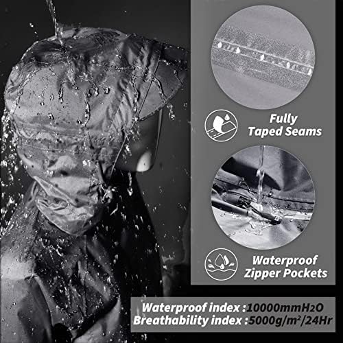 33,000ft Women's 3 in 1 Hooded Rain Jacket Waterproof Softshell Ski Coat