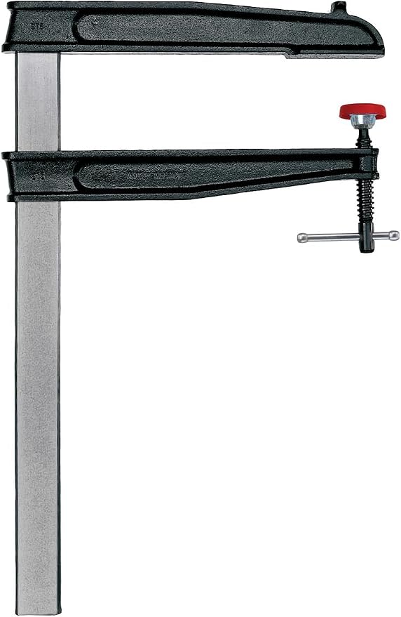 BESSEY Deep Reach Tradesman's Bar Clamp - 20 In. Throat x 24 In - CDS24-10WP - Woodworking Clamps with Wooden Handle, Ideal for Home Improvement, Workbench Projects, carpentry and Cabinetry