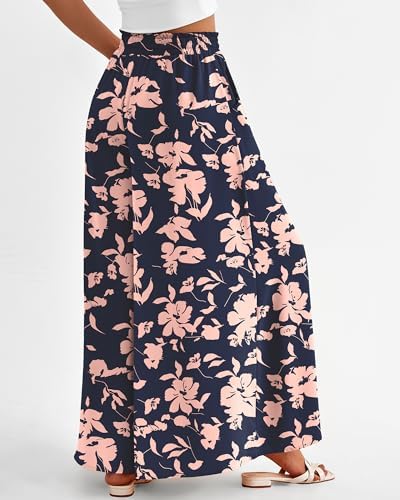 BTFBM Wide Leg Flowy Palazzo Pants for Women