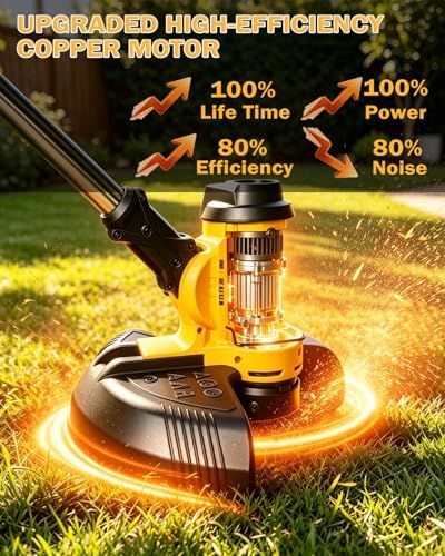 2 in 1 Cordless String Trimmer for DeWalt 20V Battery,Weed Eater & Wacker