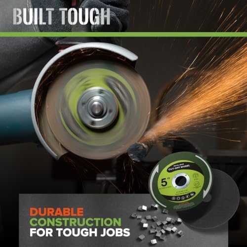50 PCS Cut Off Wheels 5" x.040 x7/8" Cutting Discs for Angle Grinders 5 Inch Metal and Stainless Steel Cutting Wheel