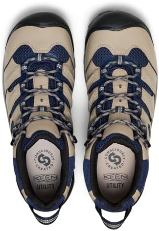 KEEN Utility Men's Lansing Mid Height Steel Toe Waterproof Work Boots
