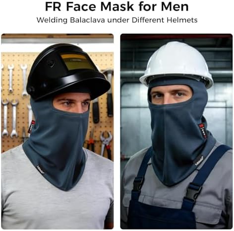 Fullsheild FR Balaclava Face Mask for Men Flame Resistant Hood Welding Cap