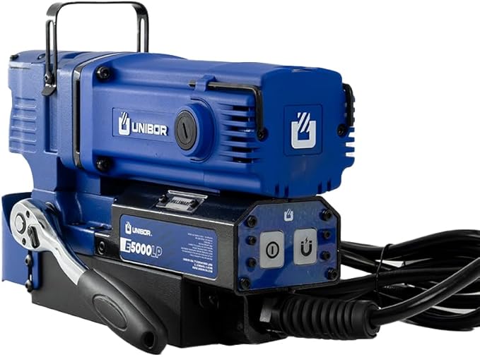 Unibor Low Profile Magnetic Drill Press - E5000LP ELITE Range 2" Cutter Capacity, Low Profile Mag Drilling Machine, Smart Control | LiftShield, LED Work Light, Variable Speed Lightweight 1200W Power