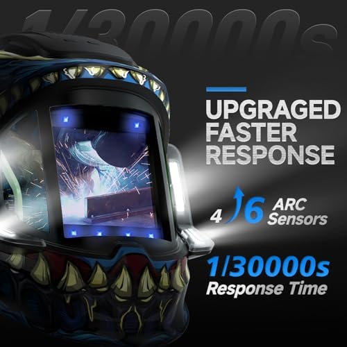 ANDELI Auto Darkening Welding Helmet with Light,with Internal Display