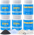Rock Tumbler Grit Kit - 10LB Rock Polishing Grit & Ceramic Tumbling Media, 4-Step Polish Refill with Plastic Pellets, Polish Up to 70 lbs of Rocks, Compatible with All Rock Tumblers & Polishers | Complete Tumbling Set with Plastic Pellets for Multi-Sta...