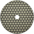 7" Dry Stone & Concrete Polishing Pads, 1.5mm Segment Height, 3000 Grit