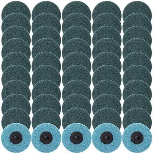 50 Pcs 3 Inch Sanding Discs Blue Quick Change Sanding Discs