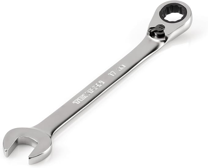 TEKTON 17 mm Reversible Ratcheting Combination Wrench | WRC23417 | 12-Point