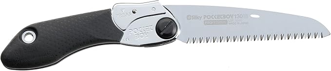 Silky Professional Series PocketBoy Folding Saw 130mm Medium Teeth (340-13) | 8.5 teeth per inch (10 teeth per 30mm), Cut capacity 2.6 inches