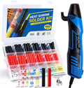 350W Mini Heat Gun for Heat Shrink Tubing, 460PCS 10-26 AWG Solder Seal Wire Connectors & Waterproof Shrink Tube Kit, Portable Hot Air Gun with 2-Temp Max 752°F (400°C) for Automotive, Wiring Repair