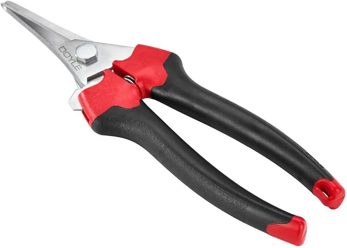 Micro Tip Pruning Shears 7.5 Inch, Precision Garden Snips for Trimming Plants, Flowers, Herbs, Ergonomic Grip