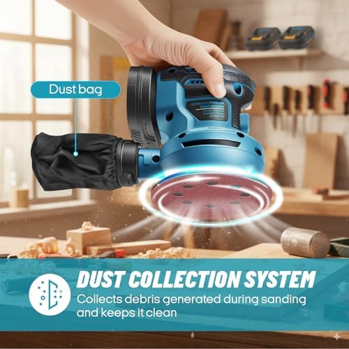 5" Cordless Random Orbital Sander for Makita 18V Battery, Bare Tool