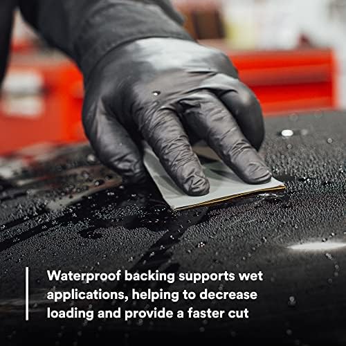3M Wetordry Abrasive Sheet, 434Q, 02621, 1000+ Grade, 5 1/2 in x 9 in