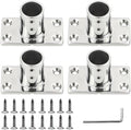 YANYUCB Boat Hand Rail Fitting,316 Stainless Steel Rectangular 60/90 Degree Boat Hand Rail Base(1 inch,1-1/4inch,7/8 inch,1-3/16 inch) with L Shape Hex Key and Screws