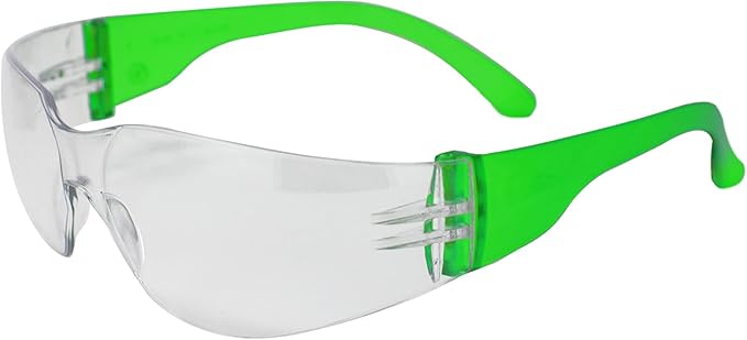 BISON LIFE Clear Safety Glasses – ANSI Z87.1 Scratch & Impact Resistant Wrap Around Eye Protection Goggles for Men & Women