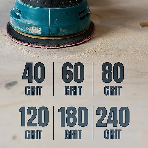POWERTEC 3 PCS 80 Grit 12 Inch PSA Sanding Discs, Self Stick Adhesive Sandpaper, 12" for Drywall, Woodworking, Paint, Epoxy with Random Orbital Sanders, DA Sanders, 6x48 Belt Disc Sander (110603)