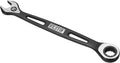 HARFINGTON Ratcheting Combination Wrench 11mm Stubby Wrench Metric High Carbon Steel Double 12-Point Box Open-Ended Ratchet Spanner Tool for Household Garage Workshop Auto Repairs, Black