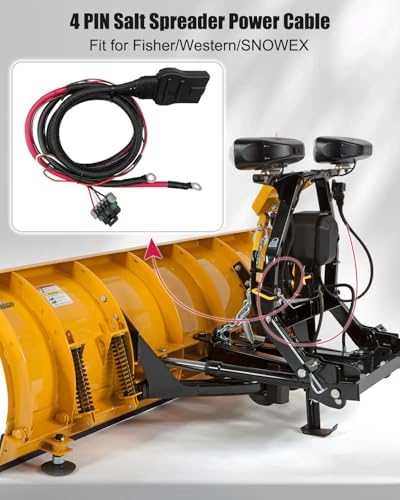 4-Pin Salt Spreader Power Cable 48808 Fit for Fisher Western SnowEx