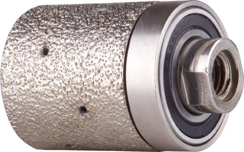 DAMO 2"X2" 90-Degree Diamond Grinding Drum Wheel, Coarse Grit, 5/8”-11 Thread, Ideal for Shaping Circles, Arcs, and Sink Hole Cutouts – Vacuum Brazed Technology for Granite, Concrete, and Marble Edges