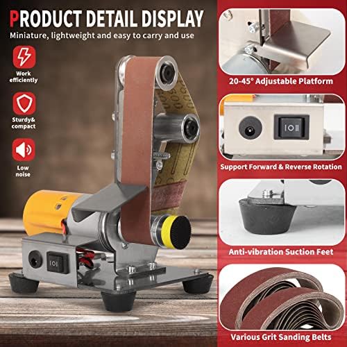 SI FANG Electric Belt-Sander Knife Sharpener Model Crafts Making Grinder