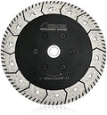 SHDIATOOL 7 Inch Granite Turbo Cutting Blades Two-in-One Design Cut Grind Sharpen Marble Concrete and Bricks