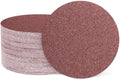 HARFINGTON 50 Pcs 8 Inch Sanding Discs 36 Grit Red Aluminum Oxide