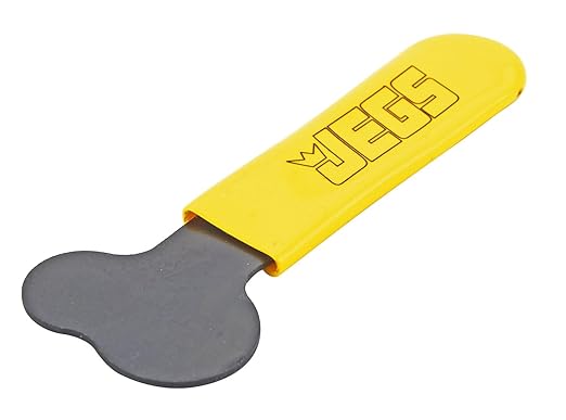 JEGS Quarter-Turn Fastener Tool | Steel Core | Non-Slip Vinyl Grip | Multiple Radii for Slotted Fasteners | Made in USA