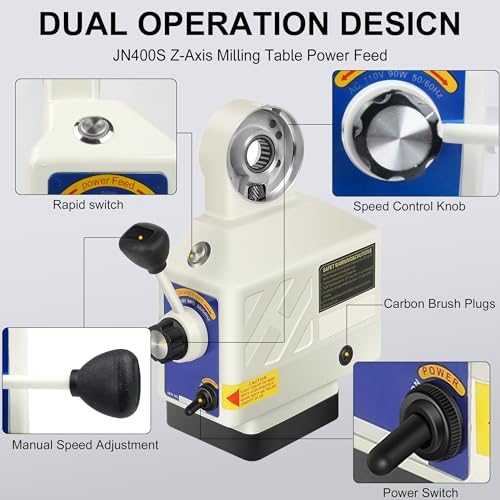 RATTMMOTOR JN400S 220V Z Axis Milling Table Power Feed 0-200RPM