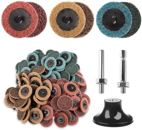 93PCS 2inch Die Grinder Sanding Disc Quick Change Surface Conditioning Tool
