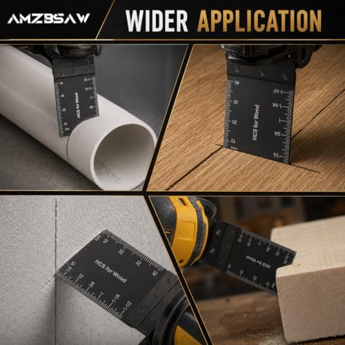 AMZBSAW 110PCS Oscillating Saw Blades for Wood, Plastic & Soft Metal