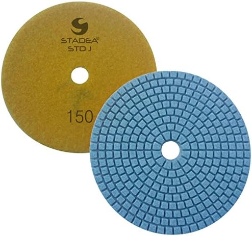 PPW121D Diamond Polishing Pads 4" For Concrete Terrazzo Marble Granite Stone Countertop Floor Wet Polishing, Grit 150 - Pack of 2