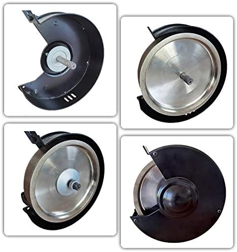 BUCKTOOL 180 Grit 8-Inch CBN Grinding Wheel, 1.5-Inch Wide, 5/8-Inch Arbor