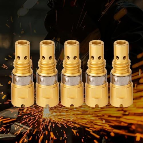 5-PK Gas Diffuser D-M100 Compatible with Miller Multimatic 215,220 Millermatic 141,142,211 MIG GUN AccuLock MDX100 consumables