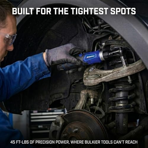 ACDelco G12 Series 12V Cordless Power Tool Combo Kit: 1/4" Hex Brushless Impact Driver (170 Nm) & 3/8" Ratchet Wrench (45 Ft-lbs) with 2.0Ah Li-ion Battery and Intelligent Fast Charger - ARI12185-K1