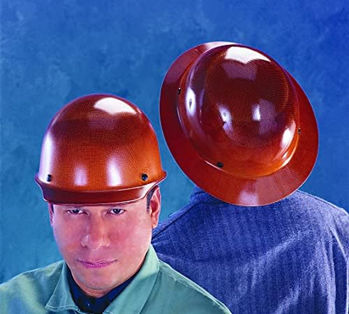 MSA Skullgard Cap Style Safety Hard Hat with Suspension - Non-Slotted Cap, Made of Phenolic Resin, Radiant Heat Loads up to 350F | Staz-On Pinlock Suspension