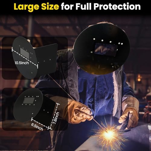 Pancake Welding Hood, Glare-Free, Lightweight and Breathable, Customizable