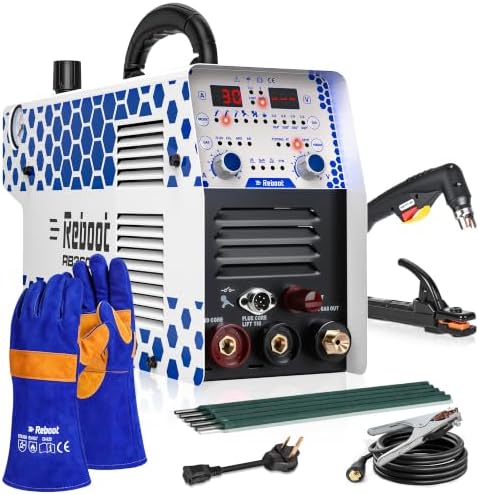 Reboot 130A Plasma Cutter MIG Welder Combo Heavy Duty Welding Gloves