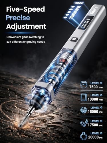 Engraving Pen for Metal, Wood, Glass and Plastic, Gift for Teens, Silver