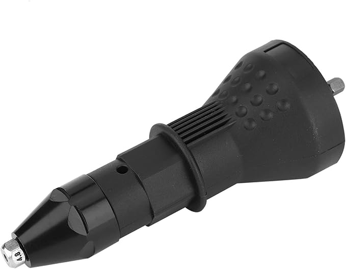 Hilitand Riveting Gun Adapter Electric Rivet Nut Gun Adapter Riveter Gun Adaptor Riveting Insert Nut Power Drill Tool Kit(Black)