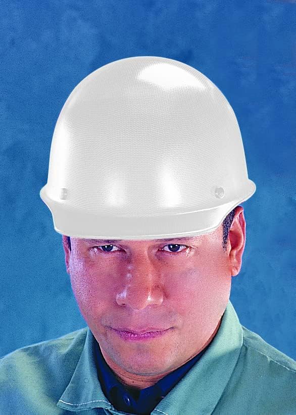 MSA Skullgard Cap Style Safety Hard Hat with Suspension - Non-Slotted Cap, Made of Phenolic Resin, Radiant Heat Loads up to 350F | Staz-On Pinlock Suspension