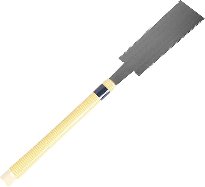 Senkichi Japanese Ryoba Pull Saw 10.5" / 270mm - Double Edge Hand Saw for Rip-Cut, Crosscut, Joinery, Hardwood, and Fine Woodworking