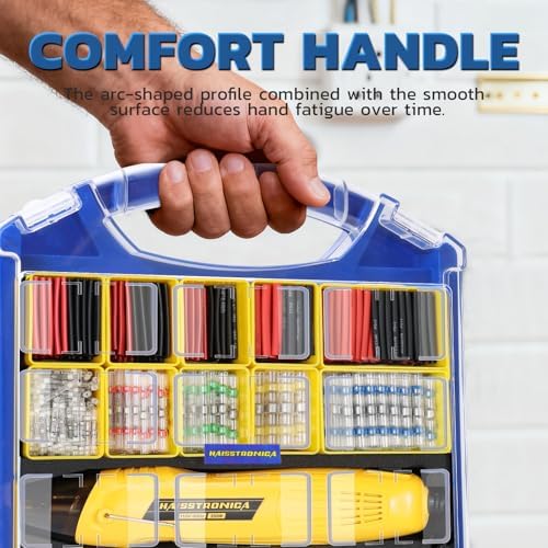 haisstronica Solder Seal Connectors and Tubing Kit, Mini Heat Gun, 340PCS