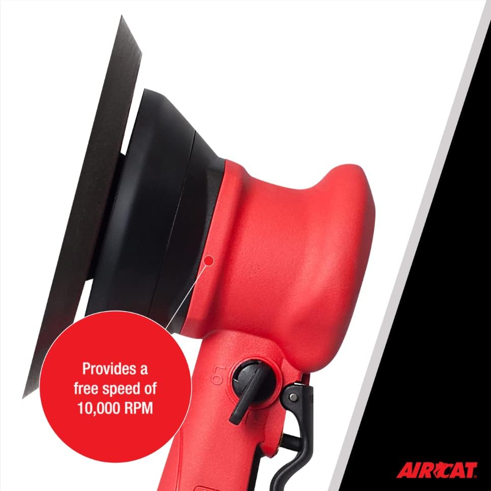 AIRCAT 6310 6" Composite Dual Action Sander 10,000 RPM, 3/16” Orbit