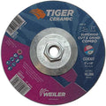 Weiler 58320 6 x 1/8 Tiger Ceramic Type 27 Cut Off/Grind Combo Wheel CER30T 5/8-11 Nut (Pack of 10)