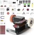 6-In-1 Mini Belt Sander Mini Belt Sander, Electric Small Sander Knife Sharpener Supplies, 7 Adjustable Speed, 795 Motor, Metal Wood DIY Handcraft, Tool & Knife Sharpening (Ultimate).