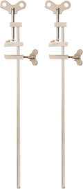 KAKURI Bar Clamps for Woodworking 11-3/4" HATAGANE Japanese Wood Clamps, Metal Parallel Clamps Tool Set 2 Pcs, Steel Silver, Made in JAPAN