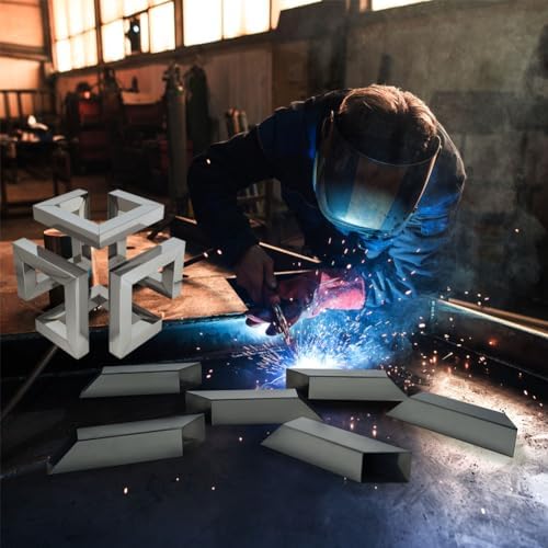 Stainless Steel Welding Practice Kit, Welding Coupons,Welding Coupons,Welding Practice kit,MIG, TIG, Arc,Gas,Side Length 9.4 Inch